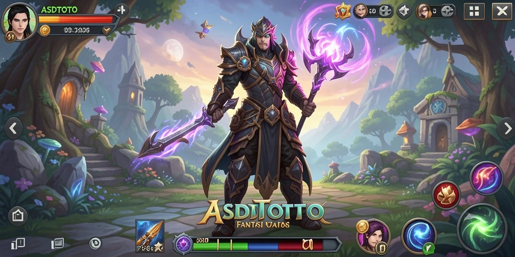 Tangkapan layar ASDTOTO menampilkan aksi pertarungan seru dalam dunia ARPG.
