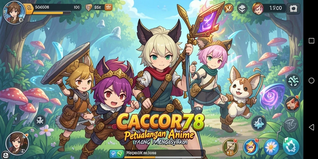 Tampilan gameplay seru dalam game anime CACOR78.