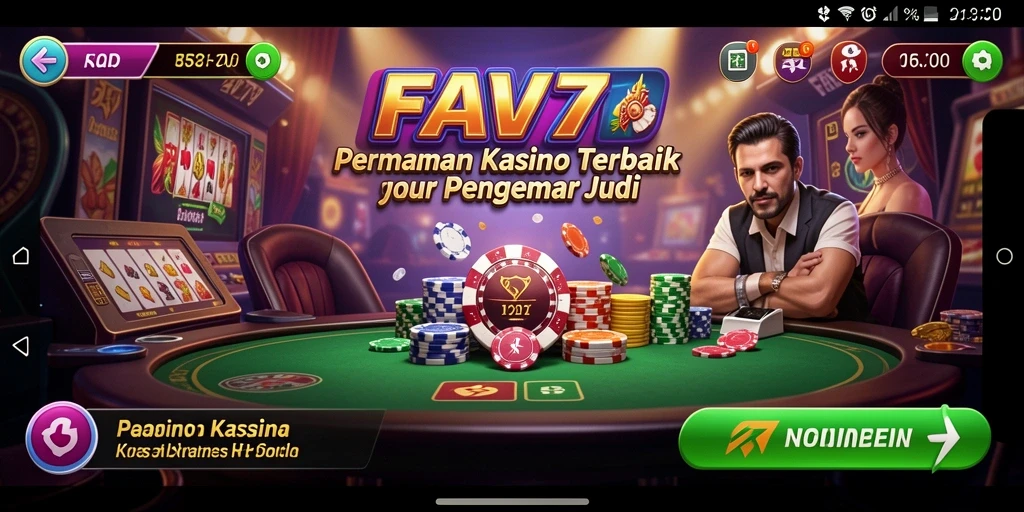 Tampilan menarik dari gameplay Kasino di FAV77 yang seru dan menghibur.