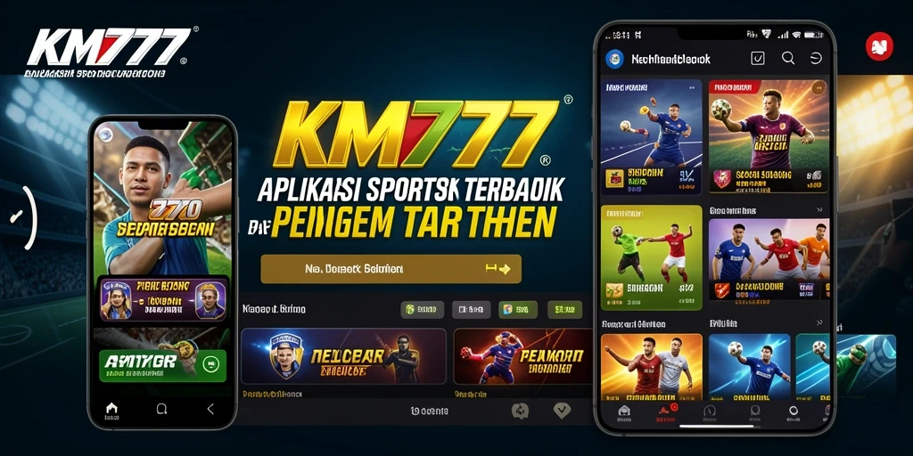 Tampilan screenshot utama KM777 saat pengguna menikmati taruhan Sportsbook.