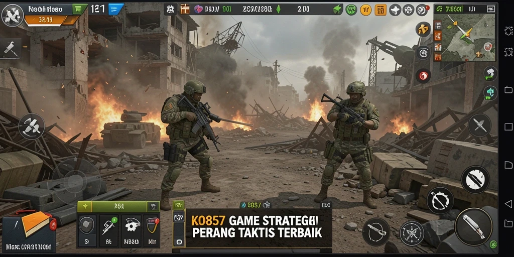 Tampilan gameplay seru dalam KO857 dengan pertempuran taktis yang mendebarkan.