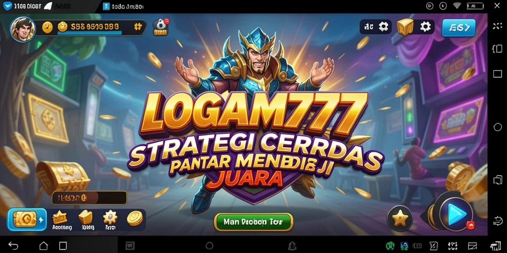Tampilan gameplay LOGAM777 yang mendebarkan saat merancang strategi.