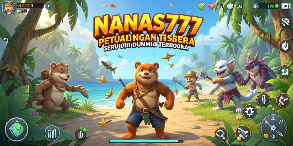 Gameplay NANAS777 yang menampilkan dunia terbuka penuh petualangan.