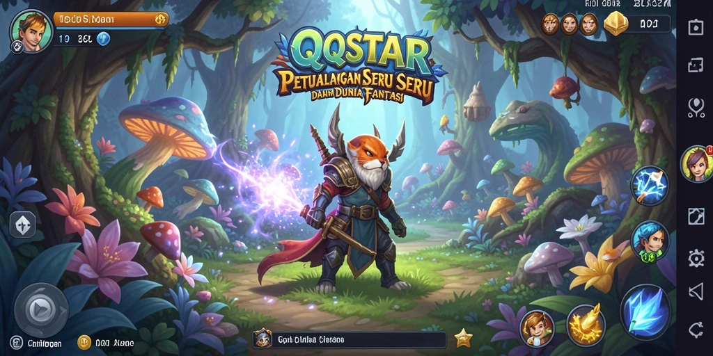 Gameplay QQSTAR yang seru dan menantang dengan berbagai petualangan.