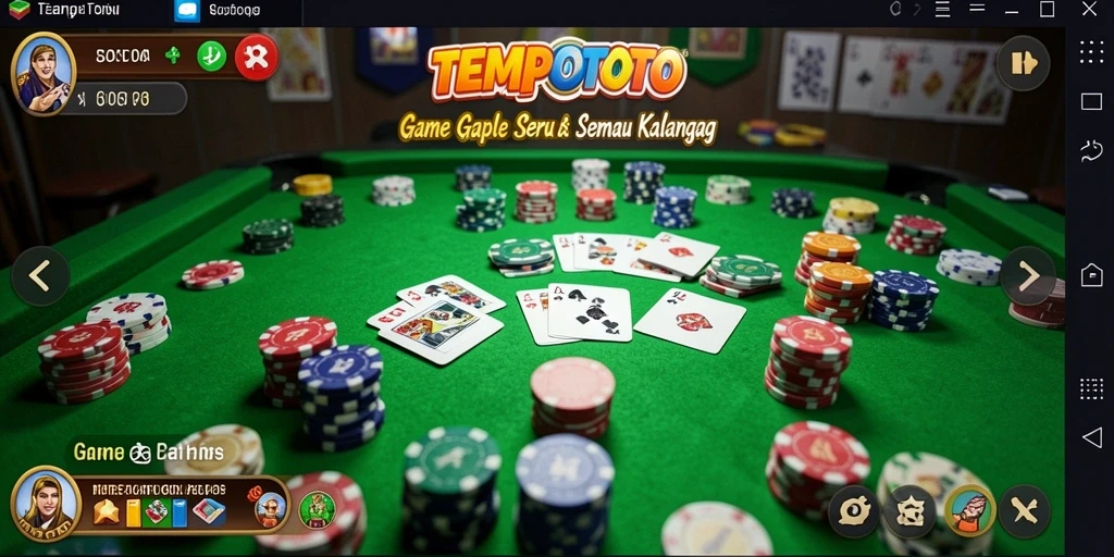 Tampilan gameplay seru dari TEMPOTOTO yang mendebarkan.