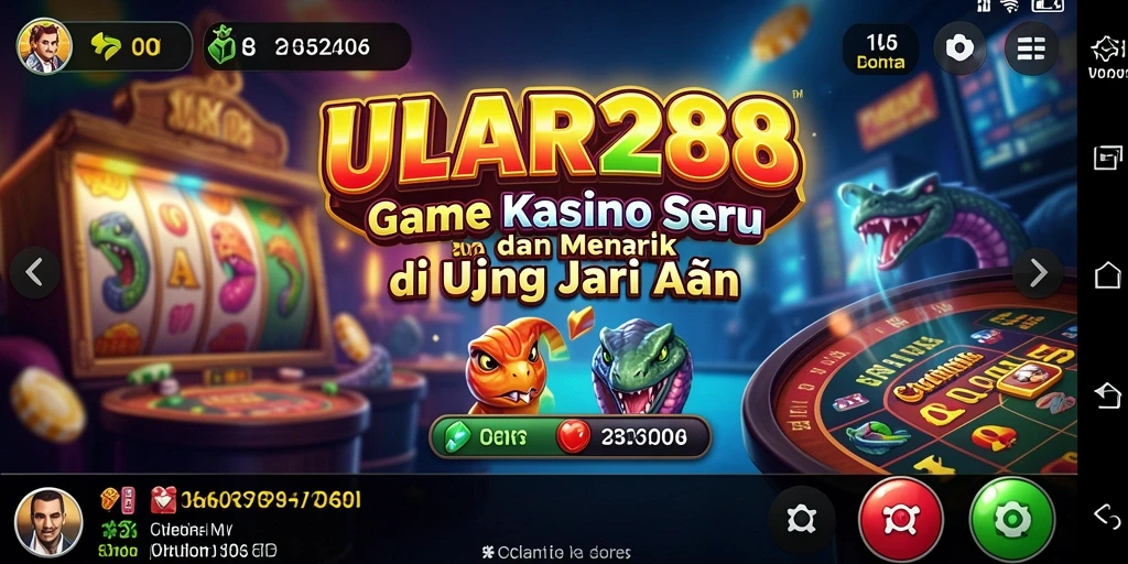 Tampilan gameplay seru di ULAR288 dengan berbagai permainan Kasino.